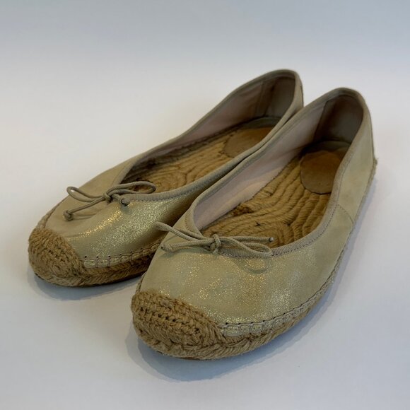 Kurt Geiger Beige Espadrille Ballet Flats, EU 41 - Picture 1 of 16